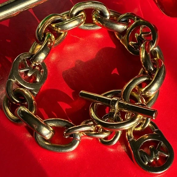 MICHAEL KORS Bracelet,Michael Kors Gold Chain Bracelet - Picture 2 of 8